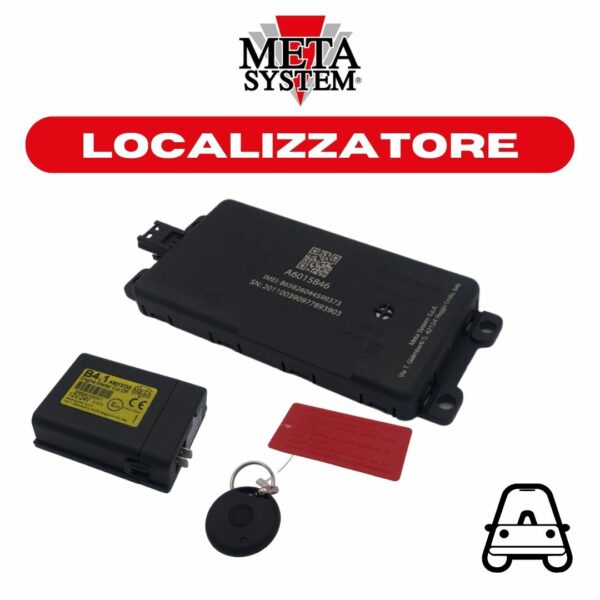 ABT09140+B4.1+B9 - LOCALIZZATORE T42 4G METATRAK CONTRATTO SMART 1 ANNO INCLUSO + BLOCCO MOTORE E GESTIONE ALLARMI + IDTAG