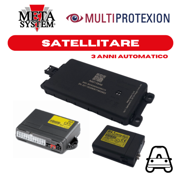 ABT08531/M3 -SATELLITARE MEDIUM CON META EVO CAN E  SERVIZIO DI CENTRALE OPERATIVA MULTIPROTEXION AUTOMATICA 3 ANNI INCLUSI