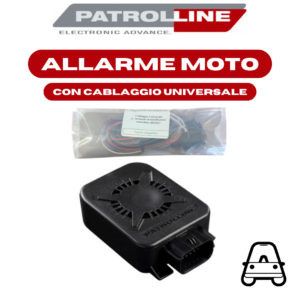 HPS 930 - ALLARME MOTO PATROLLINE SENZA TELECOMANDO CON CABLAGGIO UNIVERSALE - INSERIMENTO AUTOMATICO