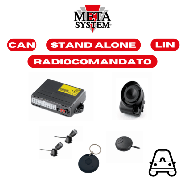AMS051/B9.5 – ALLARME EVO CAN CON SIRENA M06 + B9.5 PROTEZIONE ANTI DUPLICAZIONE CHIAVI