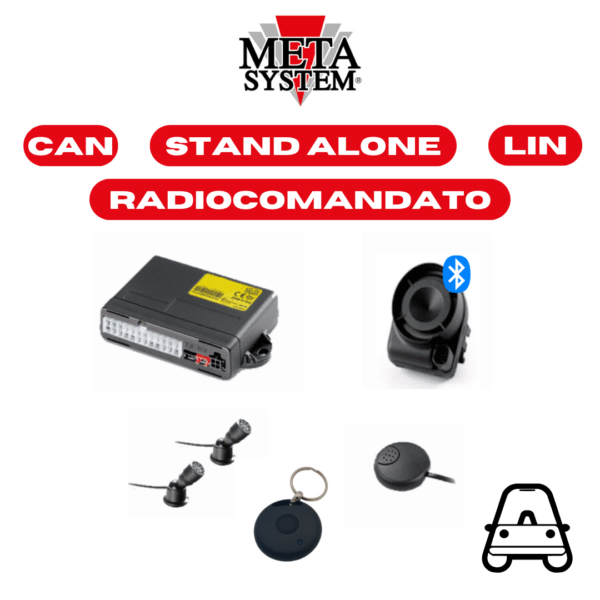 AMS052/B9.5 – ALLARME EVO CAN CON SIRENA M07 + B9.5 PROTEZIONE ANTI DUPLICAZIONE CHIAVI