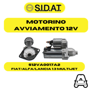 SIDAT MOTORINO AVVIAMENTO PER MOTORI 1.3 MULTIJET FIAT ALFA ROMEO LANCIA OPEL
