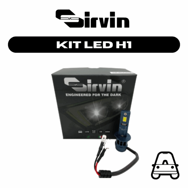 LAMPADE LED AUTO SIRVIN 70W – ATTACCO H1 7200 LUMEN, 6000K BIANCO FREDDO, CANBUS, IP68
