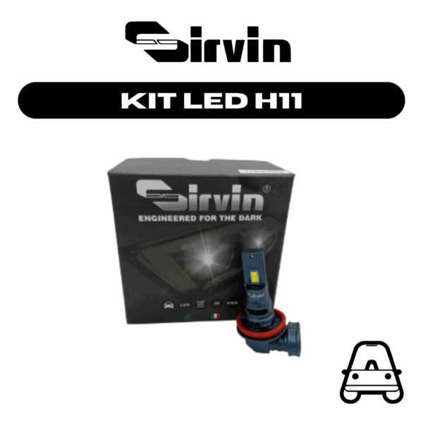 LAMPADE LED AUTO SIRVIN 70W – ATTACCO H11 7200 LUMEN, 6000K BIANCO FREDDO, CANBUS, IP68