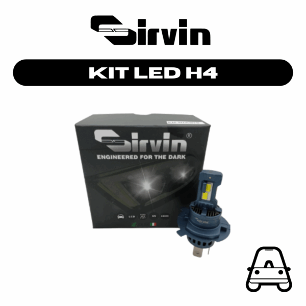 LAMPADE LED AUTO SIRVIN 80W – ATTACCO H4 7200 LUMEN, 6000K BIANCO FREDDO, CANBUS, IP68