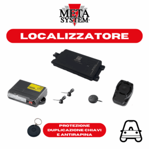 ABT09140 + AMS050 - LOCALIZZATORE T42 4G METATRAK CONTRATTO SMART 1 ANNO INCLUSO + ANTIFURTO EVOCAN CON M03
